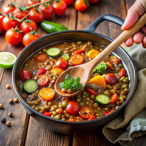 Bowl de Lentillas y Vegetales de Temporada